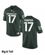 Men's Tyriq Thompson Michigan State Spartans #17 Nike NCAA Green Big & Tall Authentic College Stitched Football Jersey IK50D05II